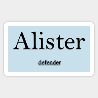 Alister Name meaning Sticker